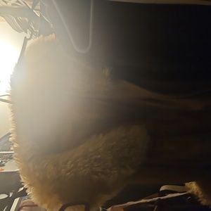 Vintage 1980'S faux fur trim coat